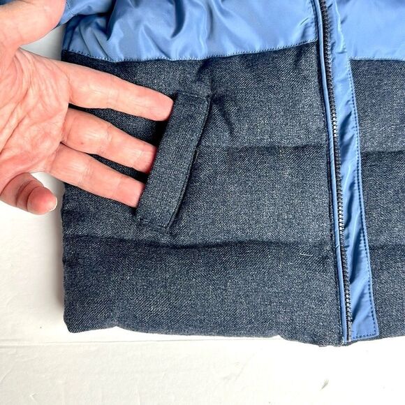Emporio Armani Baby Boy’s Hooded Down Puffer Jacket Blue and Gray 18 months - Picture 7 of 13
